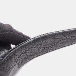 Pre Owned Yves Saint Laurent Le Cassette Handbag Leather Black