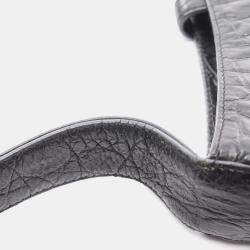 Pre Owned Yves Saint Laurent Le Cassette Handbag Leather Black