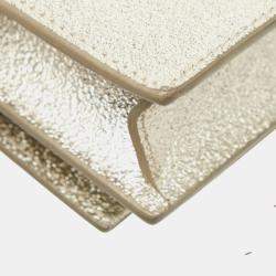 Pre Owned Saint Laurent Ysl Logo Kate Tassel Fringe Crossbody Chain Shoulder Bag In Gold Leather