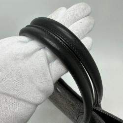 Pre Owned Yves Saint Laurent Saint Laurent Paris Rive Gauche Felt/Leather Tote Bag Gray