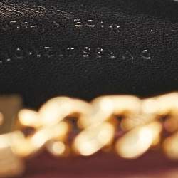 Pre Owned Saint Laurent Kate Small Burgundy Leather Shoulder Bag