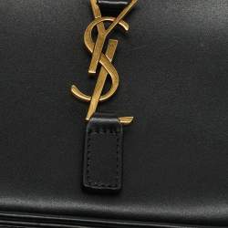 مملوكة مسبقًا حقيبة كتف سان لوران باريس لو 5 آ 7 جلد سوداء صغيرة