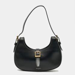 Pre Owned Saint Laurent Le Fermoir Black Leather Hobo