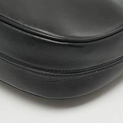 Pre Owned Saint Laurent Le Fermoir Black Leather Hobo