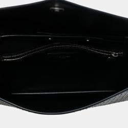 Pre Owned Saint Laurent Paris Black Studded Leather Monogram Le Sept Chain Bag