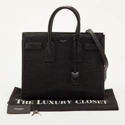 مملوكة مسبقًا Saint Laurent Classic Sac De Jour Small Black Leather Tote