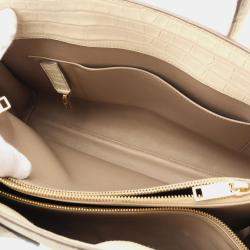 مملوكة مسبقًا حقيبة يد صغيرة سان لوران ساك دي جور جلد عاجي