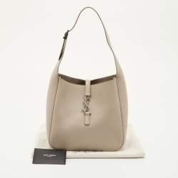 Pre Owned حقيبة كتف سان لوران لو 5 إلى 7 جلد بيج ناعم صغيرة