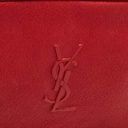 مملوكة مسبقًا Saint Laurent Monogram Lou Red Leather Belt Bag