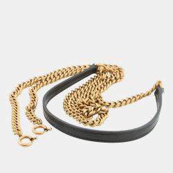 Pre Owned محفظة سلسلة 2Way سان لوران باريس صن ست جلد أسود