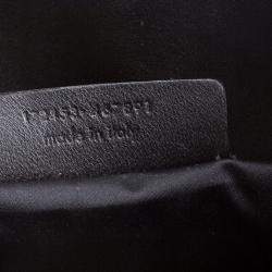 Pre Owned حقيبة يد توتس ايف سان لوران داونتاون متوسطة جلد لامع أسود