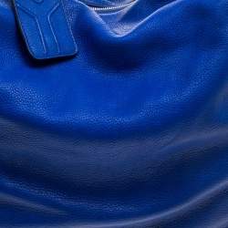 Pre Owned حقيبة هوبو ايف سان لوران مولتي جلد أزرق