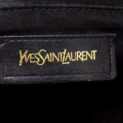 Pre Owned حقيبة هوبو ايف سان لوران مولتي جلد أزرق