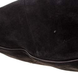 مملوكة مسبقًا Yves Saint Laurent Brown Suede Hobo