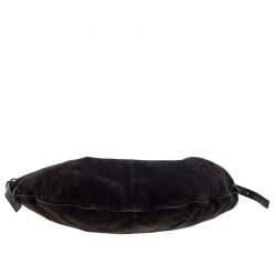 مملوكة مسبقًا Yves Saint Laurent Brown Suede Hobo