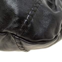 Pre Owned Yves Saint Laurent Black Leather Vincennes Mombasa Hobo