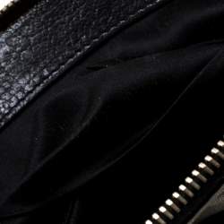 Pre Owned حقيبة كلتش سان لوران جلد سوداء