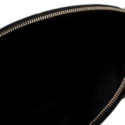 Pre Owned حقيبة كلتش سان لوران جلد سوداء