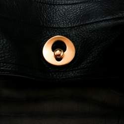 Pre Owned Saint Laurent Tri Color Leather and Canvas Muse Two Satchel