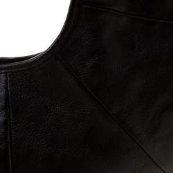 Pre Owned Yves Saint Laurent Dark Brown Leather Mombasa Horn Hobo