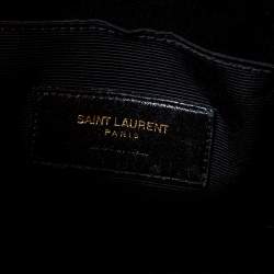 Saint Laurent Red Leather Baby Classic Sac De Jour Tote