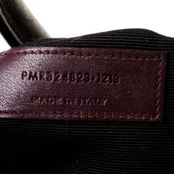 مملوكة مسبقًا حقيبة يد سان لوران باريس ساك دو جور كلاسيك صغيرة جلد عنابية