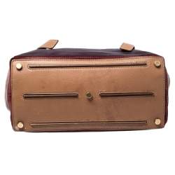 Pre Owned حقيبة ساتشل سان لوران ميوز تو جلد وسويدي ثلاثية اللون 