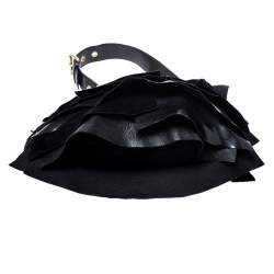 مملوكة مسبقًا Yves Saint Laurent Black Suede and Patent Leather St. Tropez Shoulder Bag