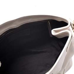 Pre Owned حقيبة سان لوران ريفا غوش جلد كريمي