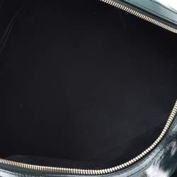 Pre Owned Yves Saint Laurent Green Leather Large Muse Satchel