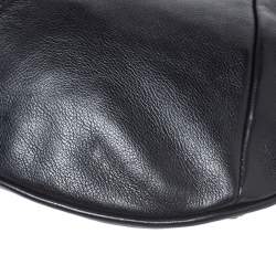 Pre Owned حقيبة هوبو سان لوران باريس ميني مومباسا جلد أسود