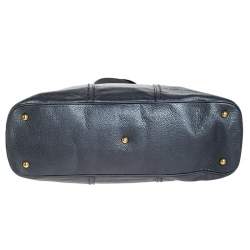 Pre Owned Yves Saint Laurent Metallic Grey Leather Medium Muse Satchel