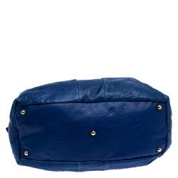 مملوكة مسبقًا Saint Laurent Blue Leather Medium Easy Y Bag