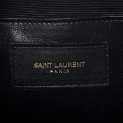 Pre Owned Saint Laurent Paris Metallic Gold Leather Classic Duffel Bag