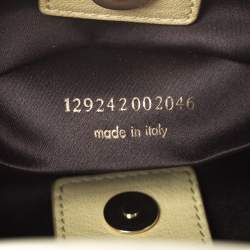 Pre Owned حقيبة هوبو سان لوران باريس موباسا جلد صفراء فاتحة