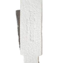 Pre Owned Yves Saint Laurent White/Grey Leather Reversible Double Sac Y Tote