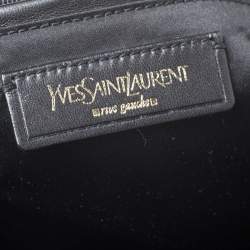 Pre Owned Yves Saint Laurent Black Nylon and Leather Duffle Bag