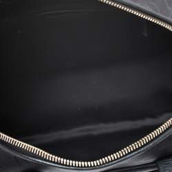 Pre Owned Yves Saint Laurent Black Nylon and Leather Duffle Bag