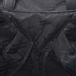 Pre Owned Yves Saint Laurent Black Nylon and Leather Duffle Bag