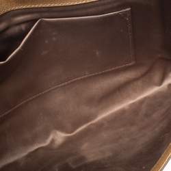 Pre Owned Yves Saint Laurent Light Yellow Patent Leather Belle De Jour Clutch