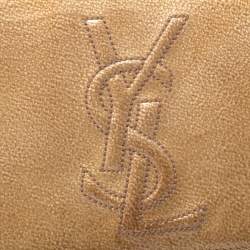 Pre Owned Yves Saint Laurent Light Yellow Patent Leather Belle De Jour Clutch