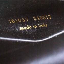 Pre Owned Saint Laurent Black Embossed Leather Muse Clutch