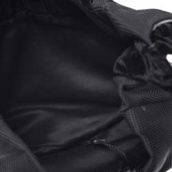 Pre Owned Saint Laurent Paris Black Canvas and Velvet RG Classic Pleated Hobo