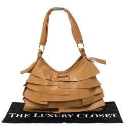 مملوكة مسبقًا Saint Laurent Brown Leather St.Tropez Mombasa Hobo