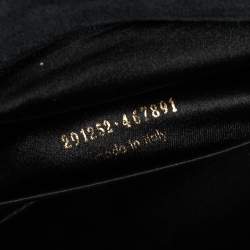 Pre Owned Yves Saint Laurent Black Leather Rock Studded Clutch