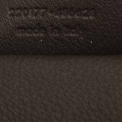 Pre Owned Yves Saint Laurent Brown Leather Obi Bow Satchel