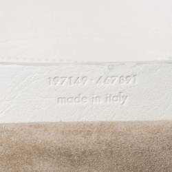 مملوكة مسبقًا Saint Laurent Paris Beige/White Fabric/Suede and Leather Medium Muse Two Satchel