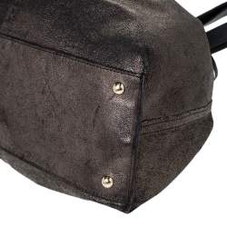 Pre Owned حقيبة سان لوران جلد أسود/بيتاليك بوجهين دوبل ساك واي