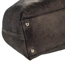 Pre Owned حقيبة سان لوران جلد أسود/بيتاليك بوجهين دوبل ساك واي