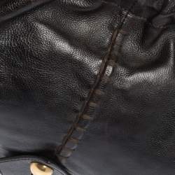 Pre Owned Yves Saint Laurent Dark Brown Leather Vincennes Mombasa Hobo